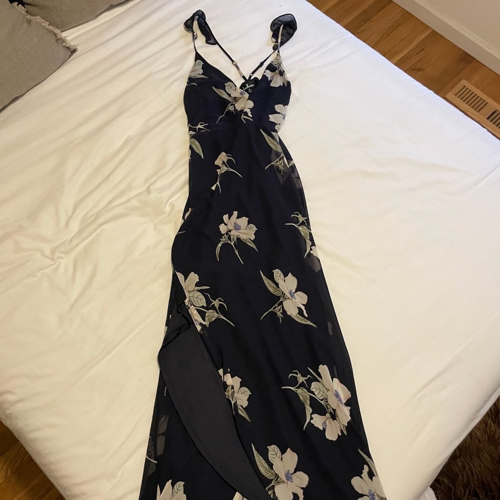 Lulu's Floral Wrap Dress